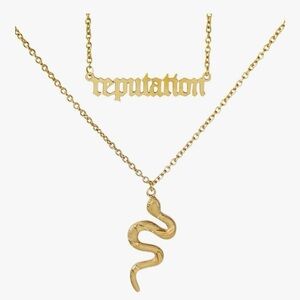 Taylor Swift Vintage Layered Reputation Snake Necklace. New